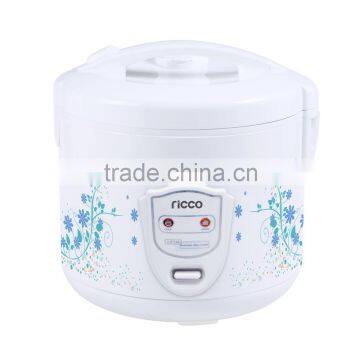 classic 1.8L deluxe rice cooker with elegant body flower