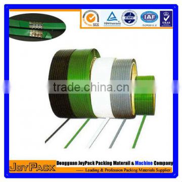 Green transparent PET strapping for packing pallet