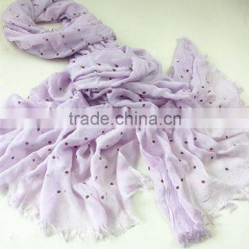 2015 100%polyester pretty design glittering scarf