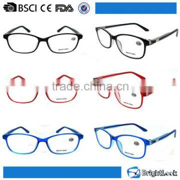 Shiny colored pc frame lady style reading glasses vintage model
