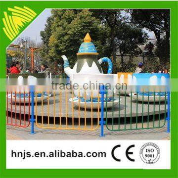 Amusement park ride electric coffee cup ride