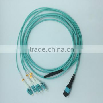 China supplier 8 core lc-mpo fiber patch cord