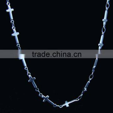 Stainless Steel Cross Charm Necklaces for Wholesale