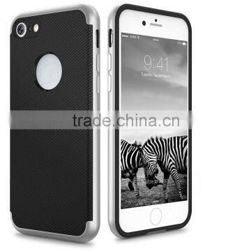 2016 New Shockproof Hybrid Dual Layer Protective Case , [Carbon Fiber Texture] [Luxury Slim] For iPhone 7