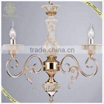 2016 ZhongShan Factory Wholesale 3 Lights With French Gold Plated Luminaire Chandelier, Hanging Light