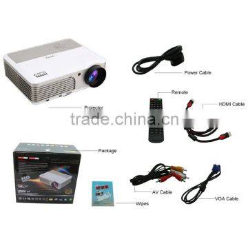 Support HD 1080p TV Video Projector 2500 Lumen LED Lamp up to 50000 Hours Red Blue 3D for Home photo-3
