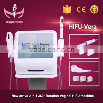 Slimming Reshaping 2 In 1 Vaginal HIFU Face Lift Wrinkle Body Reshape Multi-polar RF Removal Machine Feminine Ultra Vera Hifu High Frequency 