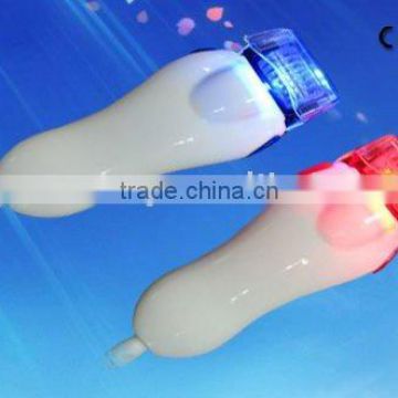 2011 new Micro Needle Derma Roller with LED photon light replaceable head for skin rejuvenation skin whitening wrinkle removal