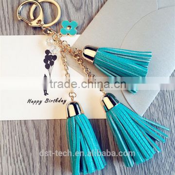 2017 Most Popular Custom Girl Tassel Key chain Car keychains