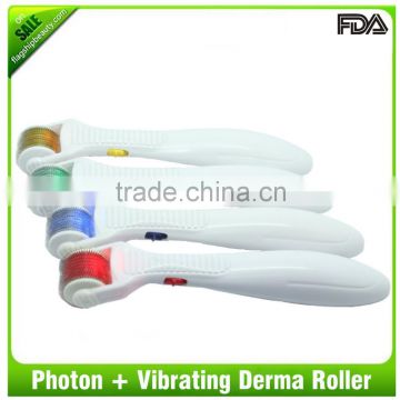 2015 body vibrator photon light therapy hot 540 needles led derma roller