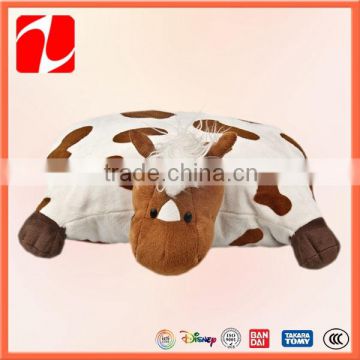 hot sale 2016 Baby blanket with animal shape plush toy