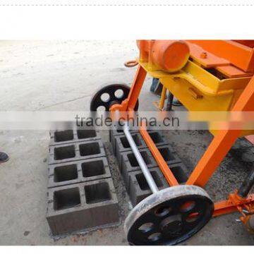 QMY4-45 Mobile Vibrator Concete Block Making Machine Video
