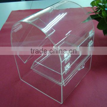 big clear acrylic candy display box,acrylic bakery box