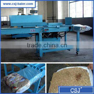 Manufacturer 10kg bagging press for clothing rags