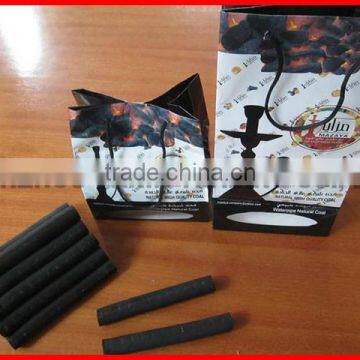 Low ash flameless stick bbq hookah shisha charcoal