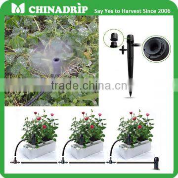 Bubbler Adjustable Emitters Stake Water Dripper Black Drip Irrigation