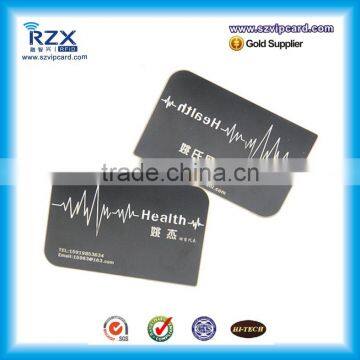 Stainless Steel Matt Black Metal Business Card With High Quality photo-5