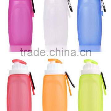 100% Bpa Free Reusable Drink Containers Collasipble Silicone Kids Water Bottles photo-3