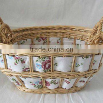 Artistic Storage Basket With Fabric