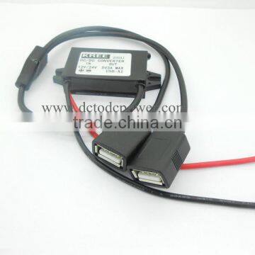 Direct Current Buck Converter 12V(8-35V) To 5V/3A/15W, Dual USB Output photo-4