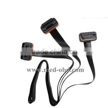 Flat OBD2 Spitter Y cable 1m