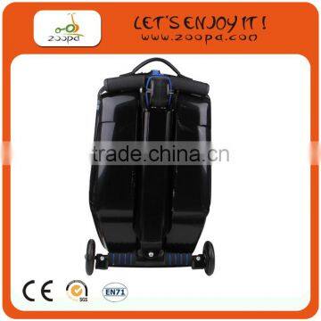 Luggage aluminum metal suitcase Scooter