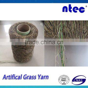 12000D/16F PE Straight+ PP Curly Artificial Grass Yarn for Landscaping Turf