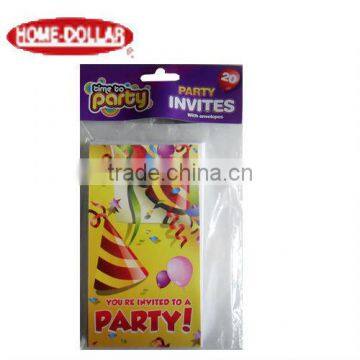 20Pcs Paper Folding Cartoon Invitation Card for Party and Wedding Sets