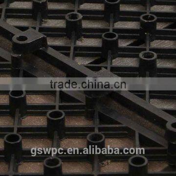 Outdoor Hollow Wood Plastic Composite Decking/WPC Board 310*310*22mm photo-5