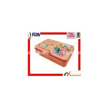 Bule Shoulder Lid Empty High Quality Custom Tin Box photo-2