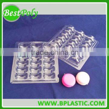 0.55mm Clear PET Clamshell Macaron Packaging for Christmas photo-4