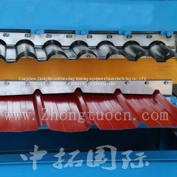 Double Layer Metal Roof Roll Forming Production Line photo-4