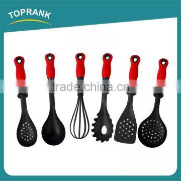 6pcs kitchen utensils food grade non-stick nylon turner ladle cooking kitchen ware