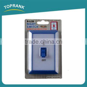 New Design Decoration Kids Room Smile Wireless 6 Led Switch Night Light With Hook & Loop Adhesive Strips photo-5