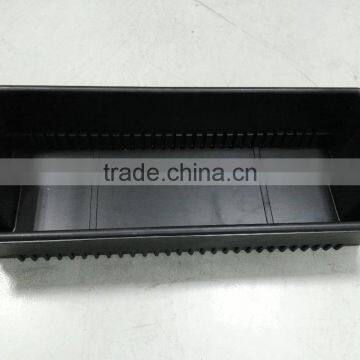 Hard square black plastic water tank of vacuum thermoforming