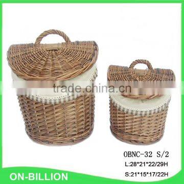 Home Sundries Storage Wicker Handmade Baskets With Liner photo-6