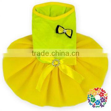 Good Quality 2015 New Design Cute Cherry Chiffon Dog Dresses Princess Hot Pink Dot Print Sweet Heart Tutu Dress For Pet Dog photo-3