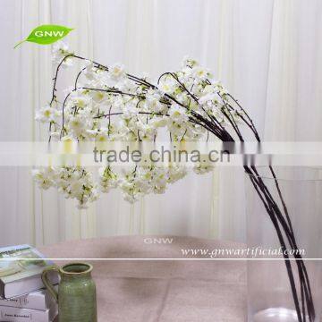 GNW BLB-CH1605006 Hot Boutique Artificial flower White long Stem Silk cherry blossom