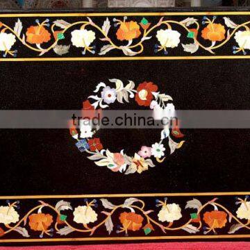 Antique Marble Inlay Table Top, Pietra Dura Table Top