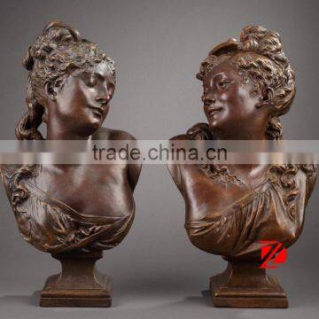 modern rustic home decor lady bust statues