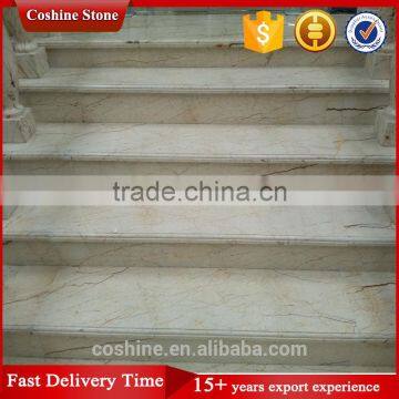 Popular Fashion Polished Natural Stone Sofita Beige Marble Staircase photo-4