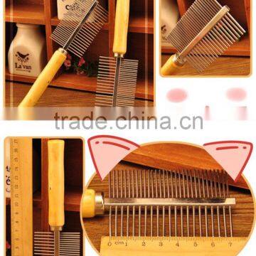 2017 Newest Style Double Wooden Handle Steel Comb photo-5