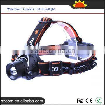 XQ50 T6 LED 1200Lumens Rechargeable LED Headlamp Waterproof 3 modes LED Headlight