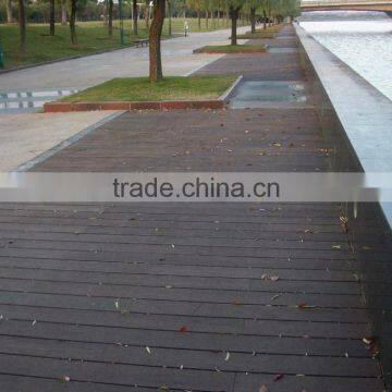 Outdoor Strand Woven Bamboo Decking With 20mm Thickness Dark Chocolate Color -KE-OS0823