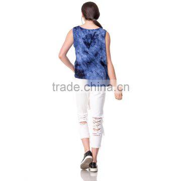 Domin Fashion Latest Embroidery Ladies Tank Tops photo-6
