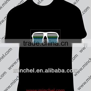 Popular Flashing el wire t-shirt