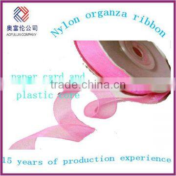 Beautiful Double Sheer Ribbons Silk Organza Ribbon photo-5