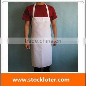 2014 Home supplier stocklot offer White blank Apron Stock, Ref.130205