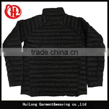 Light Weight Black Color Men Nylon Winter Jacket Zip up photo-2