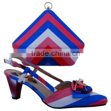 Bestway wholesale price top grade interesting design ladies shoes and matching bags party shoes and matching bags MG1058